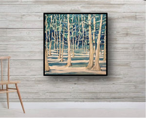 Blue Winter Forest